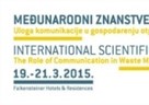 Međunarodni znanstveno-stručni simpozij Uloga komunikacije u gospodarenju otpadom Zadar 2015.